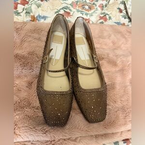 Dolce Vita Brown Studded Mary Jane Flats
